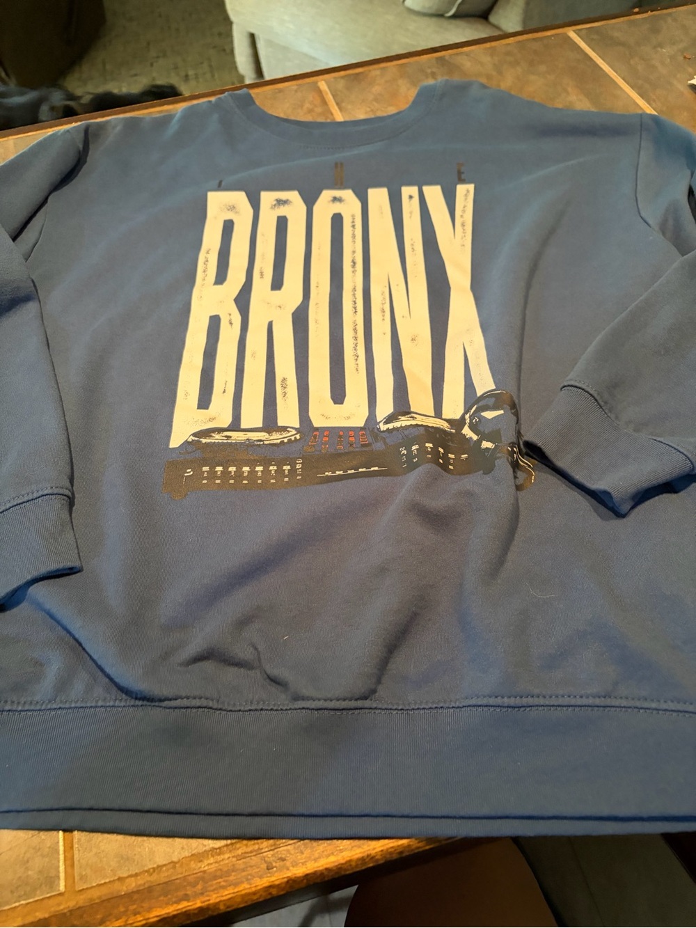 Freeze Blue Bronx Graphic Crewneck Sweatshirt